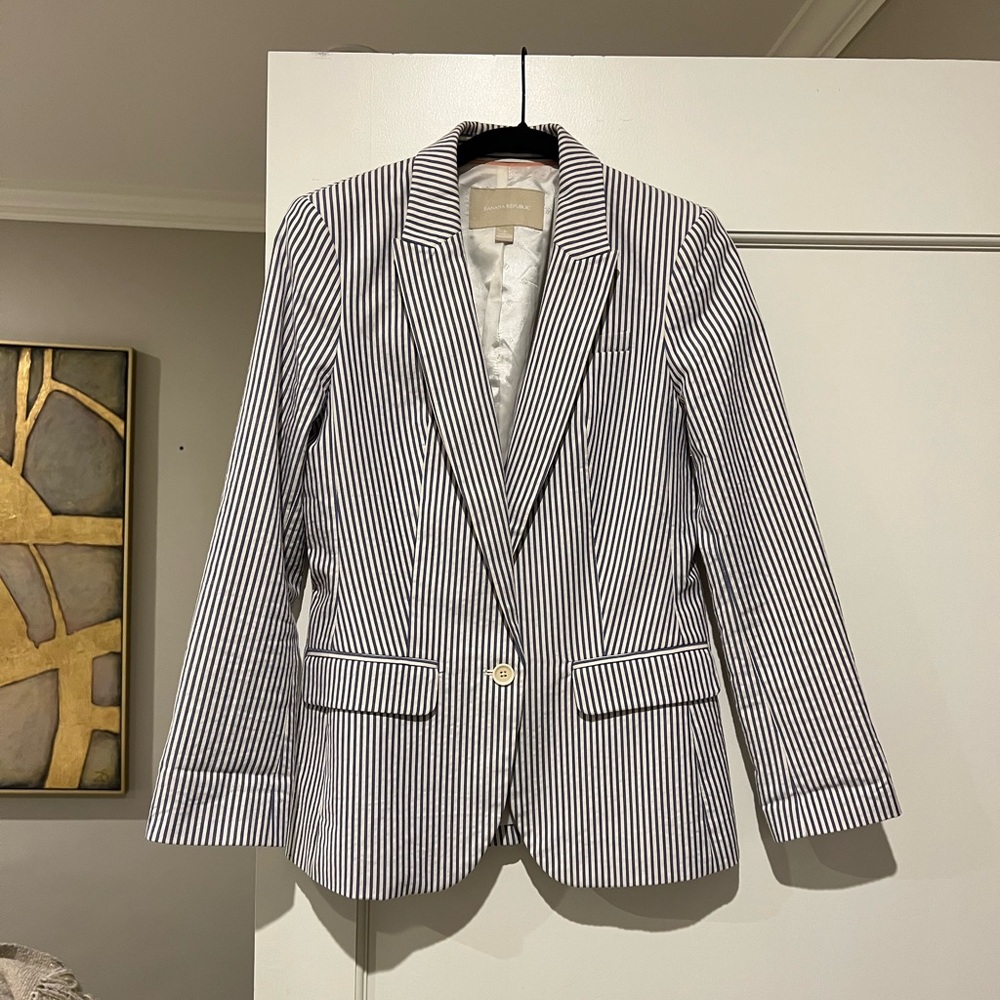 Banana Republic pinstripe blazer